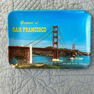 Vintage San Francisco Golden Gate souvenir plate